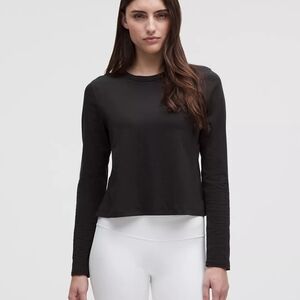 Lululemon Classic-Fit Cotton-Blend Long-Sleeve Shirt Black